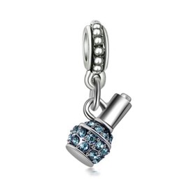 Dangling Nail Polish Charm for Bracelets … (Blue)