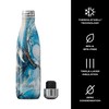 S'well Stainless Steel Water Bottle, 17oz, Ocean Marble, Triple Layered
