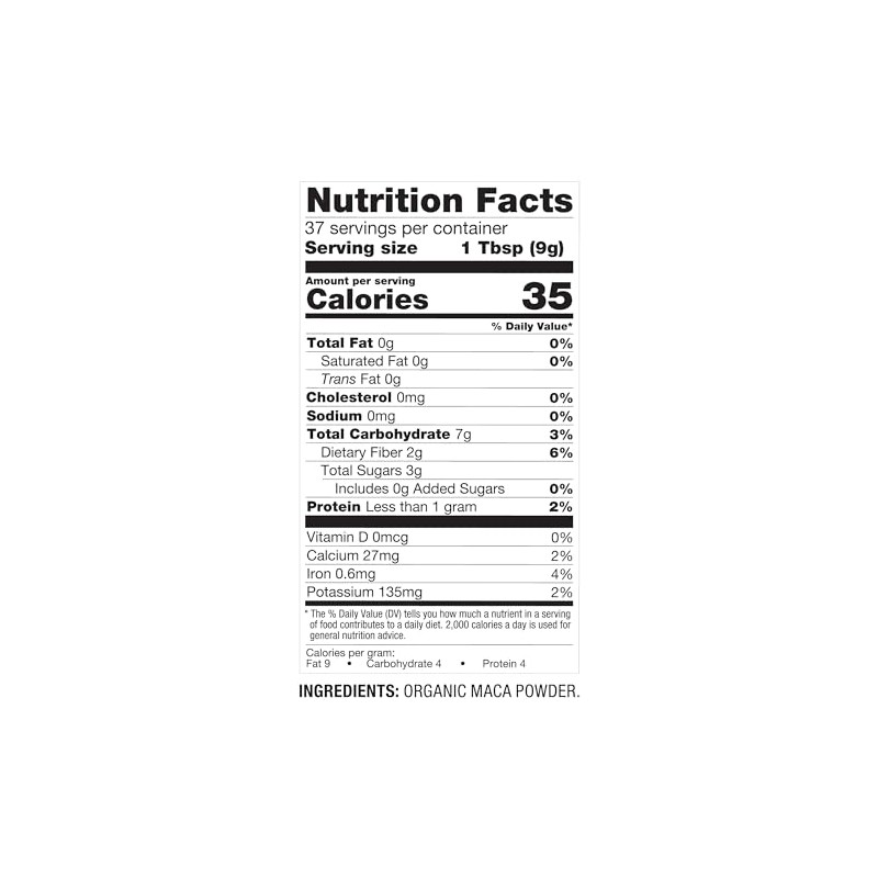 Better Body Foods Maca Orgánica Organic Maca 12 oz (340g)