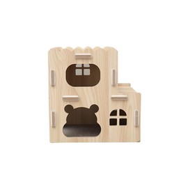Oliman Large Hamster Maze Wood House Fun Slide House Double-Decker Hut Chew Toys for Bigger Syrian Hamsters Dwarf Gerbil Mouse Mice Rat Small Animals