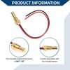 A ABSOPRO 1.50" Universal Digital Water Temperature Gauge Kit with