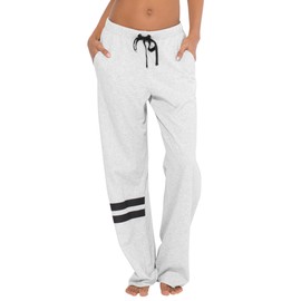 Smart & Sexy womens Comfort Cotton Boyfriend Fleece Lounge Pants