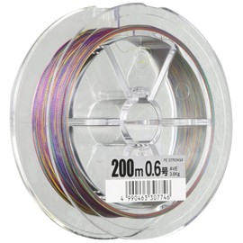 YAMATOYO PE Line Strong 4 688.4 ft (200 m) 0.6 no. 8.8 lbs (4 kg), 4 Pieces, 5 Colors (3.3 ft (1 m) / 5 m Mark)