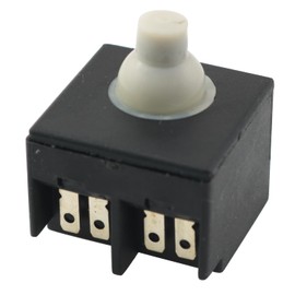 LQ Industrial 2.5x2.4cm Replacement Switch Angle Grinder Key Switch Momentary Pushbutton Switch for Power Tool Suitable for Hand Held Power Tool Angle Grinders Polishing Machines