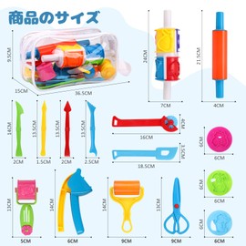 REMOKING 21-Piece Nento Tool Set, For Children, Educational Toy, Sand Adventure Set, Clay, Toddlers, Indoor Sandbox, Sand Play, Sand Clay, Celebrating Kindergarten, Boys, Girls, Present, Storage Bag Included