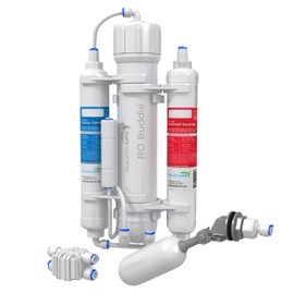 Aquatic Life RO Buddie 3-Stage Hydroponic Reverse Osmosis Water Filter System RO Filtration Unit, 75 GPD