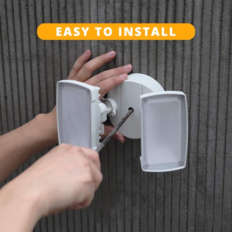 UME 2-Pack 19W Dusk to Dawn LED Security Light Outdoor,