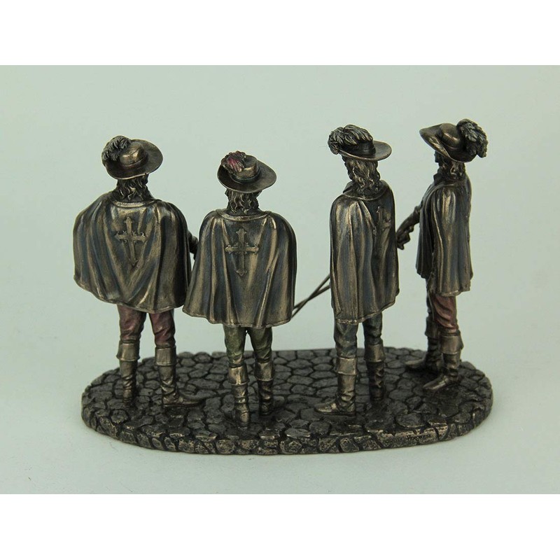Veronese Design The Musketeers All for One Bronze Finished Statue