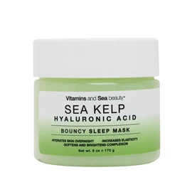 VITAMINS AND SEA BEAUTY Bouncy Sleep Mask with Sea Kelp + Hyaluronic Acid, 6 fl oz