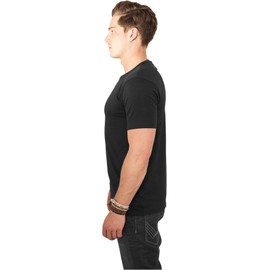 Urban Classic Men's Fitted Stretch Tee T-Shirt, Schwarz (Black 7), X-Large