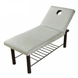 Massage Table Sheets, Massage Bed Cover with Face Hole, Fitted Sheets Washable Reusable Massage Table Cover for 80cm or Less Massage Bed (Grey, 70 * 190cm)