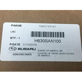 Subaru 2020-2025 Outback & Legacy Genuine Tweeter Kit H631SAN100 Base Models OEM 2023-2024 Forester
