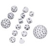 15pcs Complete Polyhedral Dice Set Acrylic D3 to D100 Spherical