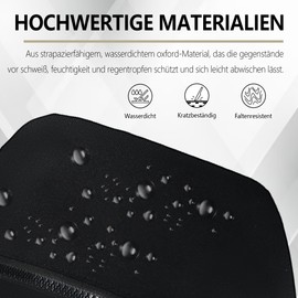 Rasfalo Bum Bag for Men and Women, Large Capacity Belt Bag with Adjustable Shoulder Strap for Running, Yoga, Jogging, Hiking, Hands-Free Carry All Phones, black, Style 02