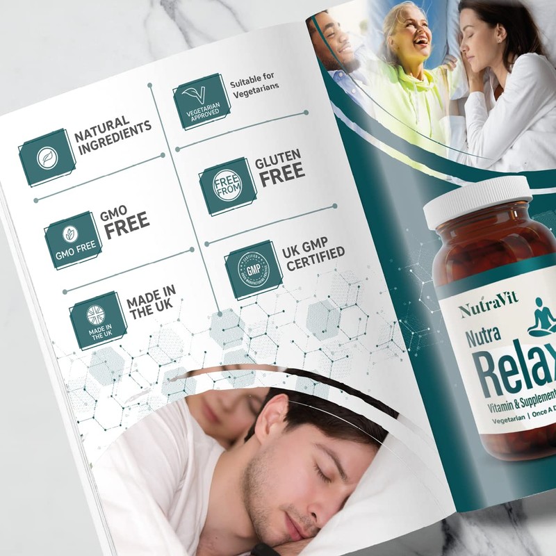 NUTRA Relax - Calming Supplement|30 Tablets | Supporting Relaxation| Containing