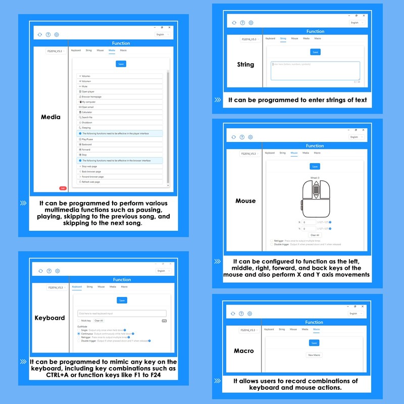 iKKEGOL 2023 Upgraded USB Foot Pedal Switch PC Triple Footswitch