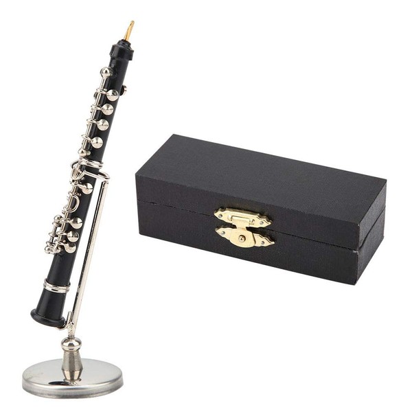 Miniature Clarinet Miniature Oboe Model Mini Musical Instrument Dollhouse Model