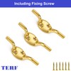 TERF® Heavy Duty Solid Brass Rope Cord Cleat Hooks 75mm
