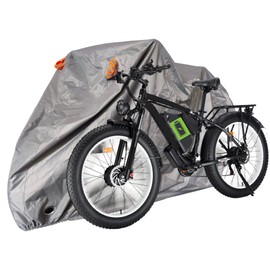 Urby Heavy Duty Bicycle Covers Outdoor Storage Waterproof And Heat Resistant. Ideal For Electric Bike As Ebike Battery Cover Or Rain Cover. Comes With Large Mesh Bag For Easy Traveling. Grey Silver M