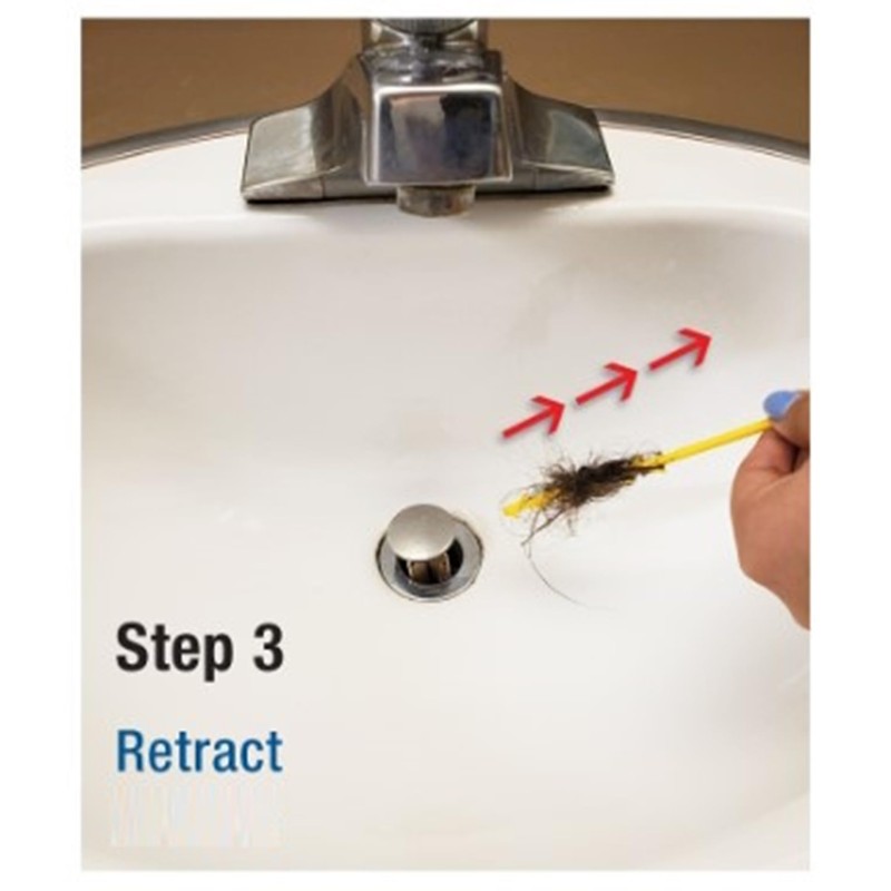 Drain King DKMS Mini Snake Bath Sink & Shower Hair