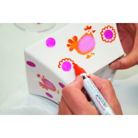 Marabu 4007751511126 Glass Paint Marker Night Blue