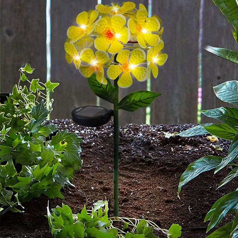 Touch Of ECO FLORALITE - Lámpara solar LED de metal
