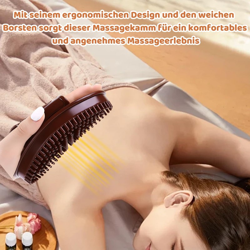 Meridian Massage Brush, Body Dry Brush, Lymphatic Drainage for Relaxation