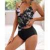 B2prity Halter Tankini Swimsuit for Women Tummy Control Two Piece