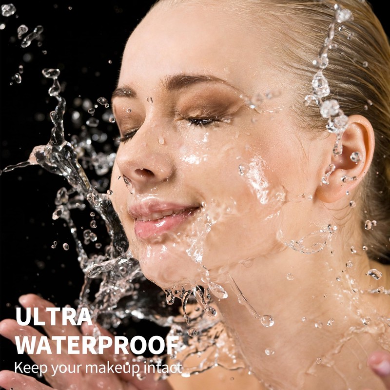 FV Waterproof Liquid Foundation,Hydrating Dewy Finish Long Lasting Lightweight Medium