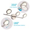 Joossnwell Modern LED Vanity Lights Nickel Finish, 3-Light Bathroom Lighting