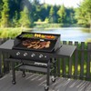 PHYESUVIN Universal Wind Guard and Warming Rack Fit for Griddle