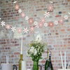 2 Pink Daisy Garlands - Boho Birthday Party Banners with