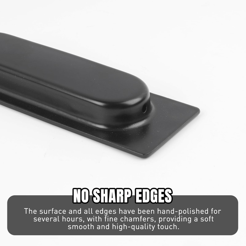 2 Pack Sliding Door Handle 4.75" Recessed Flush Finger Pulls,