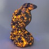 1pc Natural Yooperlite Crow Skull Quartz Crystal Skull Carved Figurines