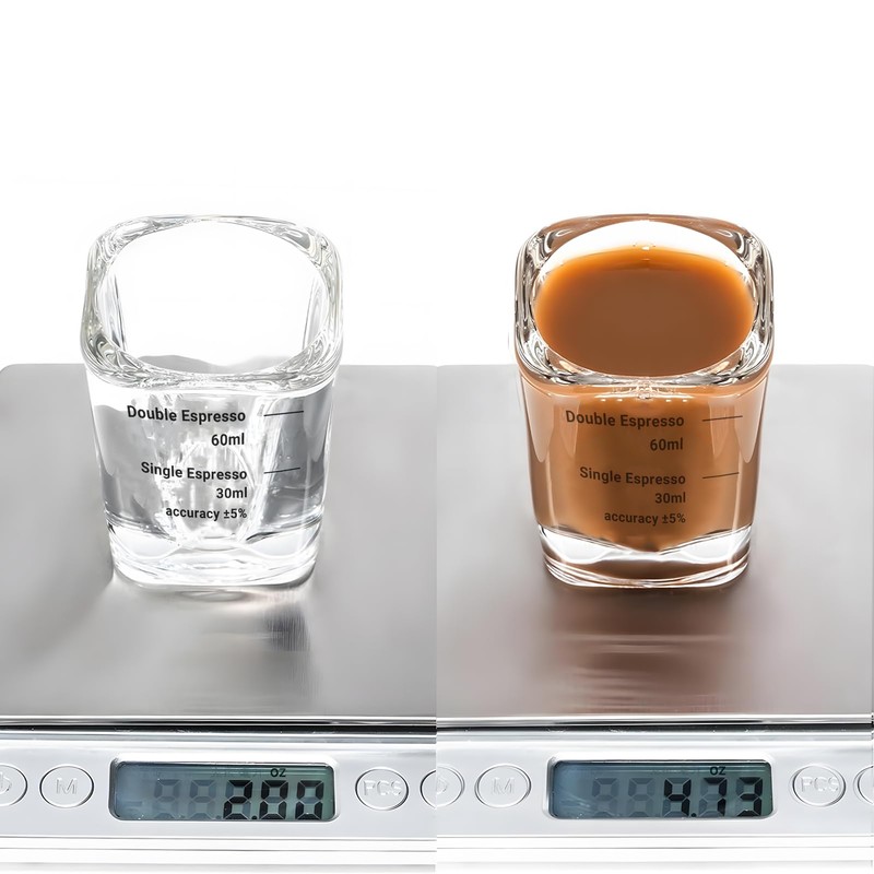 Empstorm Espresso Shot Glasses 2oz Measuring Cup Liquid Heavy Glass