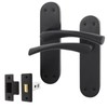 EAI Black Door Handle & Latch Set - 1 Pair