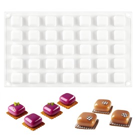 RuiChy チョコレート型 シリコンモールド シリコン 型 ゼリー型 お菓子型 ムース型 プリン型 35穴 四角形 耐熱耐冷 チョコレートモールド DIY 製菓用品 オーブン 冷蔵庫 家庭用 ベーキング