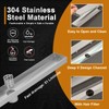 Linear Shower Drain, 28 Inch Brushed Nickle 304 Stainless Steel