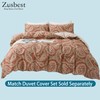 Zusbest Queen Size Bed Sheet Set 100% Cotton Burgundy Red