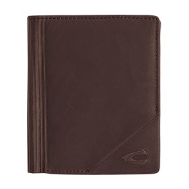 camel active Taiga Men's RFID Portrait Leather Wallet, brown, 004213