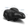 Comfortable Bicycle Saddle, Ergonomic Gel Saddle with Double Suspension Ball
