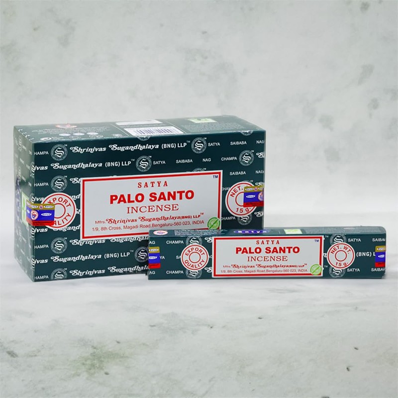 Satya Incense Sticks, 12 Packs x 15g, Palo Santo