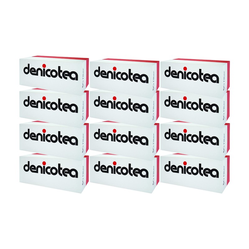 Denicotea 12 Boxen x 50 Zigarettenspitze insgesamt 600 Filter, Acryl