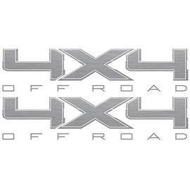 Vinylmark LLC 4x4 Decals (Silver) - 2009 to 2014 Compatible with Ford Truck Bed
