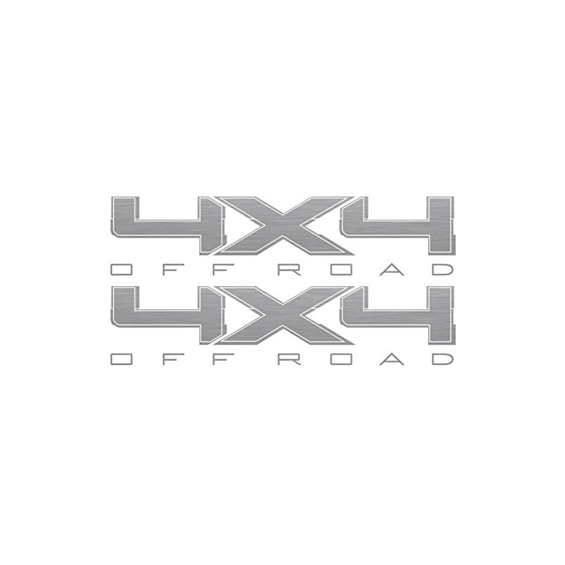 Vinylmark LLC 4x4 Decals (Silver) - 2009 to 2014 Compatible