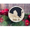 Fargo Ornament Wooden Souvenir Christmas Tree Decoration with City of
