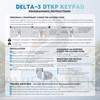 1Pack - Linear Delta 3 DTKP Garage Door Opener Keypad