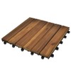 vidaXL 20x Acacia Decking Tiles Vertical Pattern 11.8undefinedx11.8undefined Path Floor