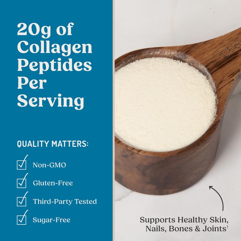 Bulletproof Vanilla Collagen Peptides Powder with MCT Oil, 14.3 Ounces,