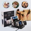 PRITEK Charging Station with 8pcs Short Charge Cables, 60W 6